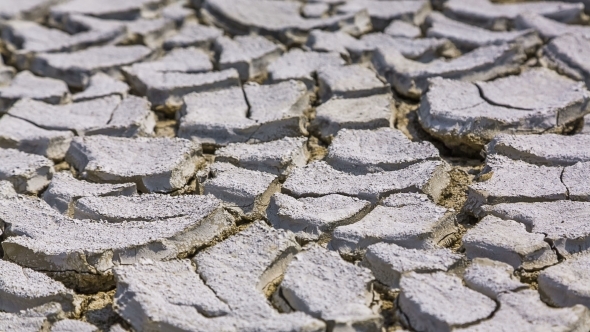 Drought And Cracked Volcano Mud 