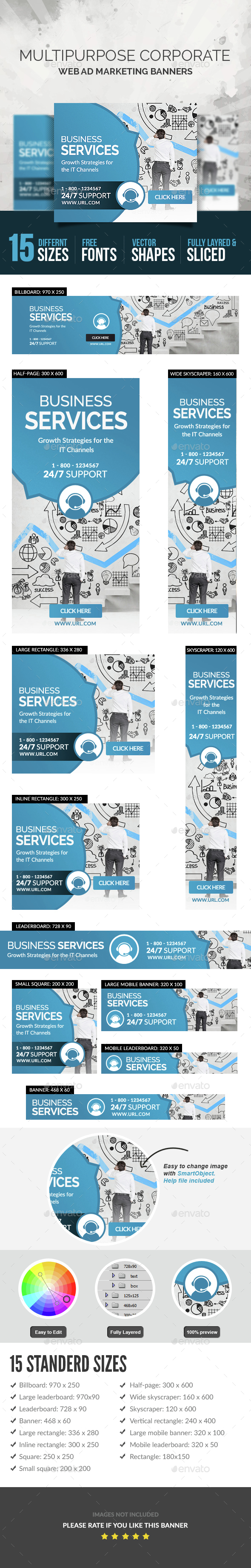 Business Banners - Banners & Ads Web Elements