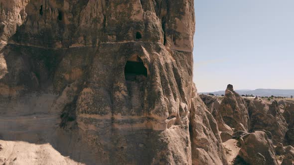 Aerial View of Natural Rock Formations in Cappadocia alt