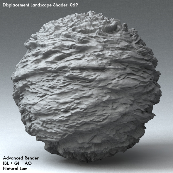 Displacement Landscape Shader_069 - 3DOcean Item for Sale