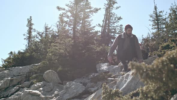 Traveler Lost High Up in Mountains alt