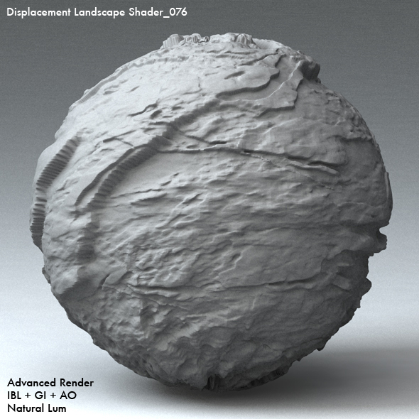 Displacement Landscape Shader_076 - 3DOcean Item for Sale