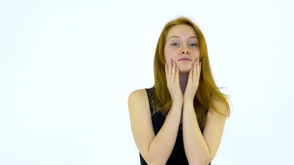 Young Woman Flirting On Camera alt