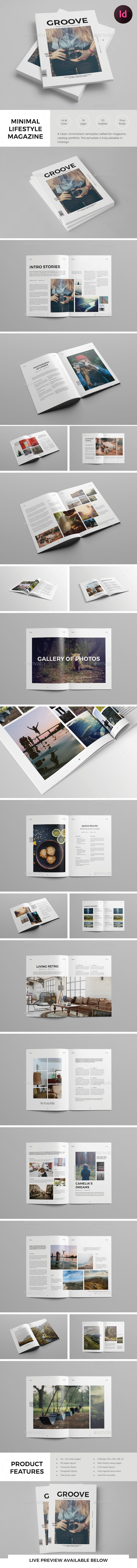Simple Lifestyle Magazine template - Magazines Print Templates