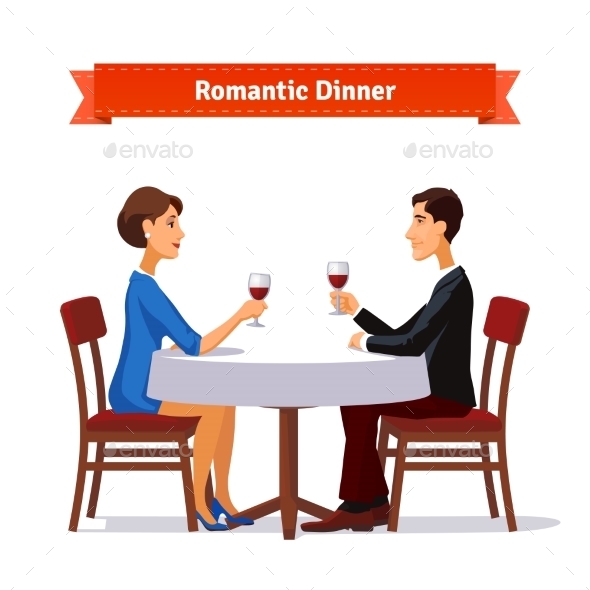Romantic Dinner For Two - People Characters