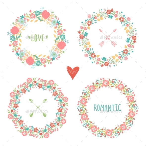 Wedding Vintage Elements Collection - Flowers & Plants Nature