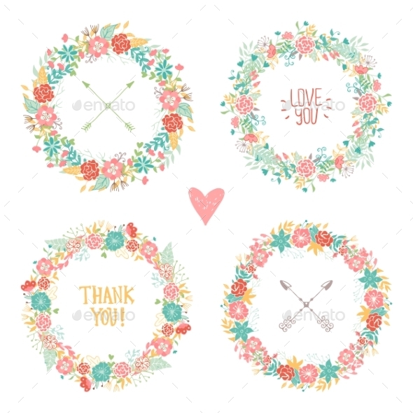Wedding Vintage Elements Collection - Flowers & Plants Nature