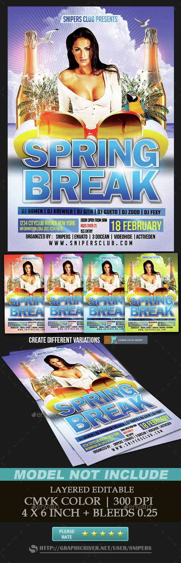 Spring Break - Events Flyers