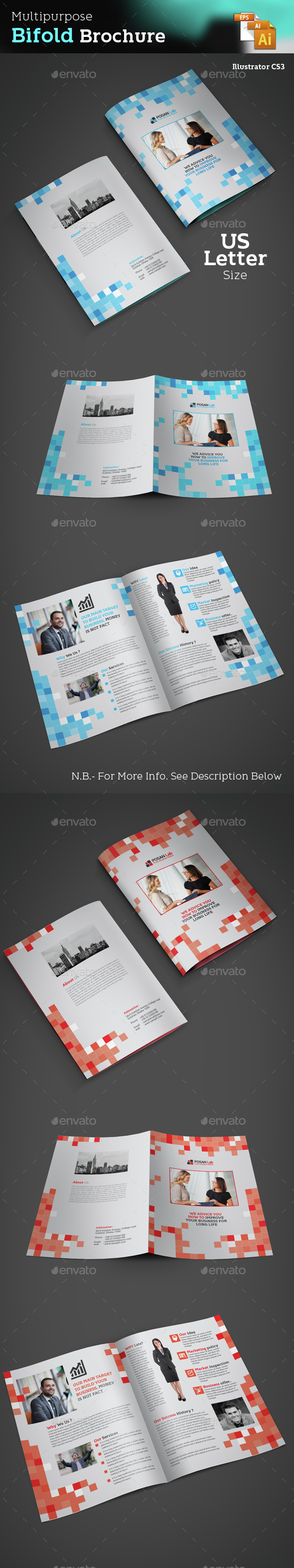 Bifold Business Brochure - Brochures Print Templates