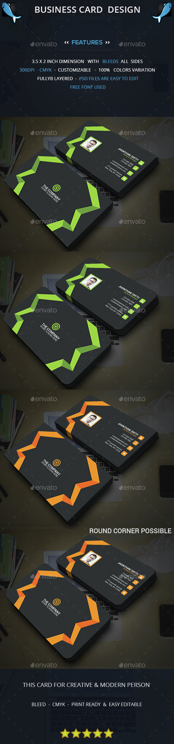 Corporate Business Card - Corporate Business Cards