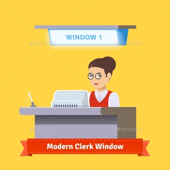 Modern Technology Teller Window - Industries Business