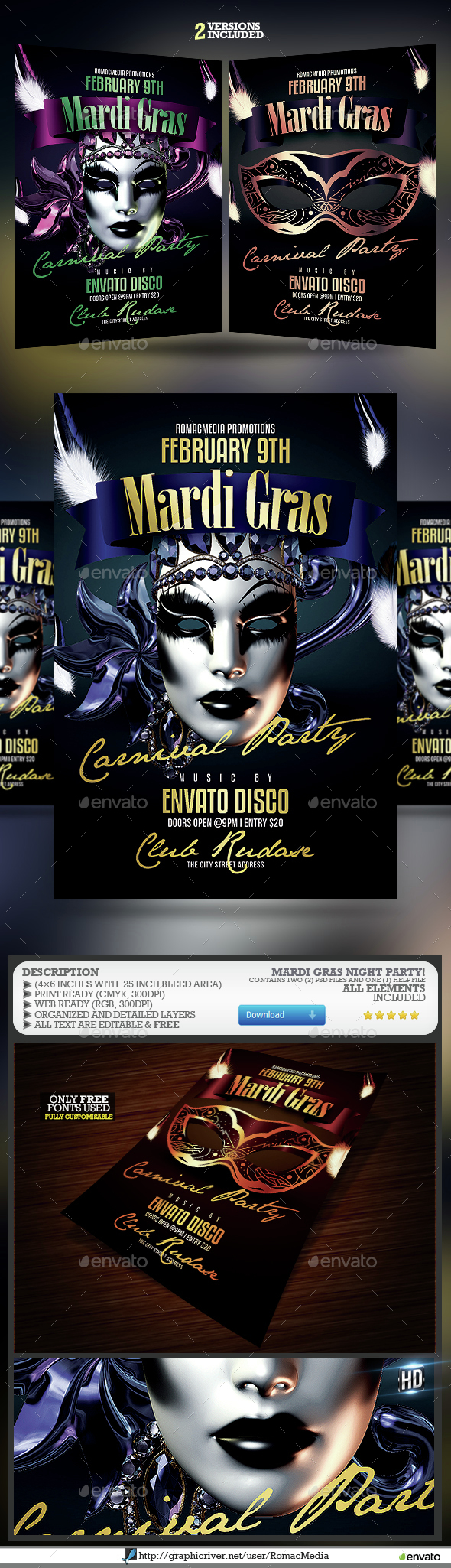 Carnival Mardi Gras Party - Clubs & Parties Events