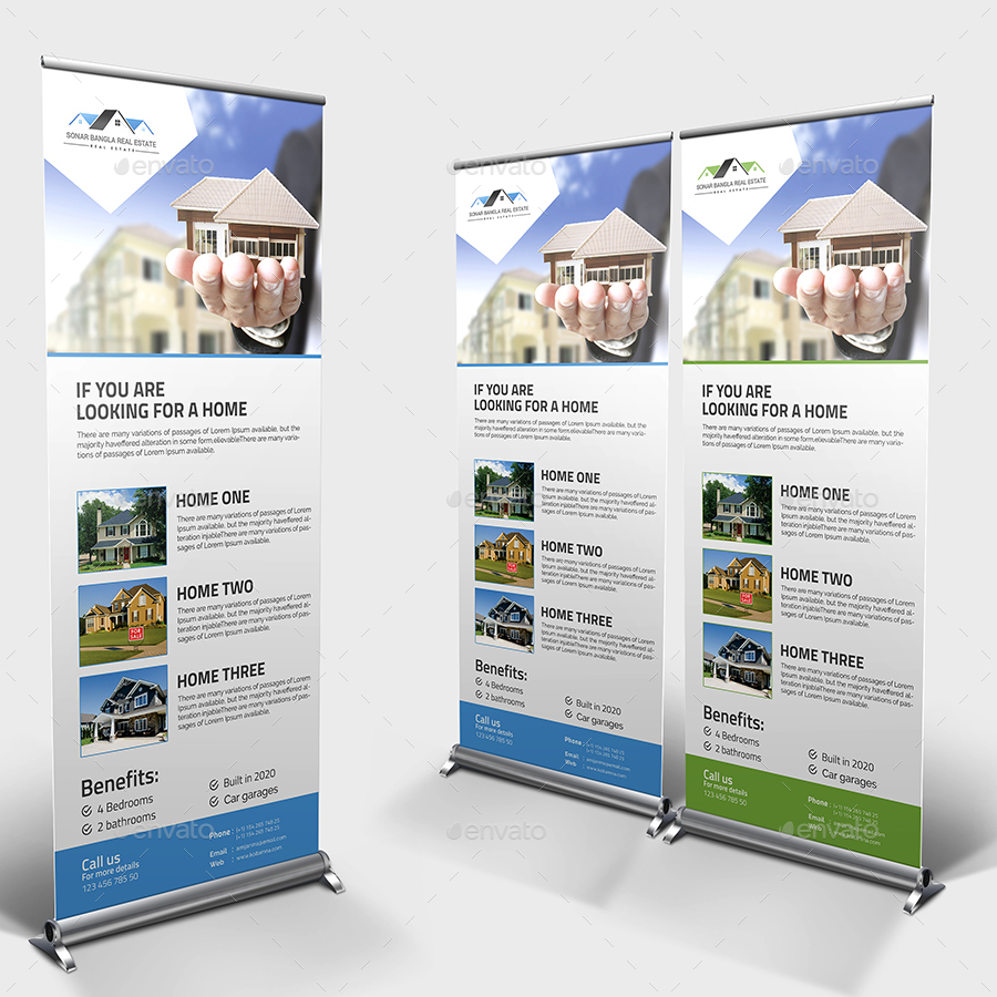  Real Estate Roll Up Banner by Pixelpick GraphicRiver