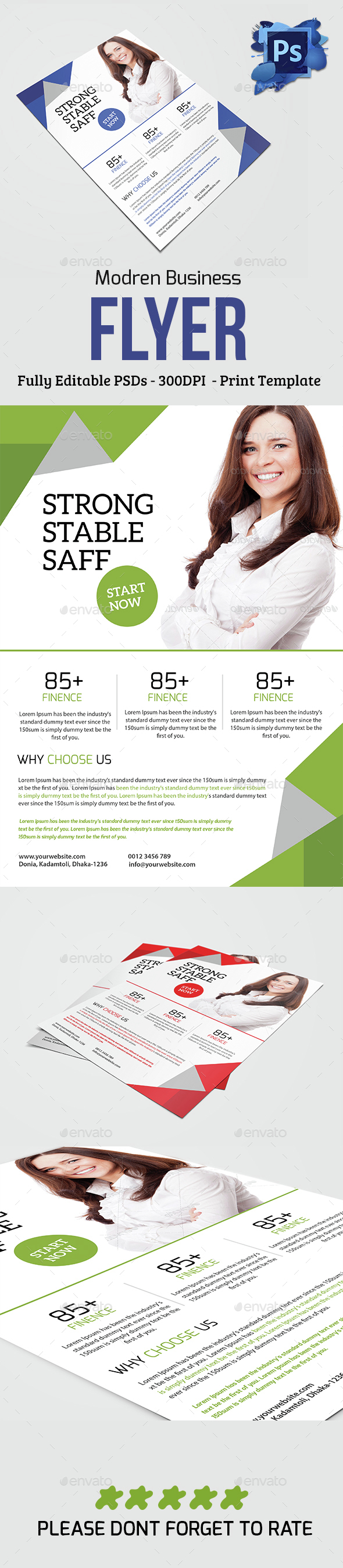 Modern Corporate Business Flyer - Flyers Print Templates