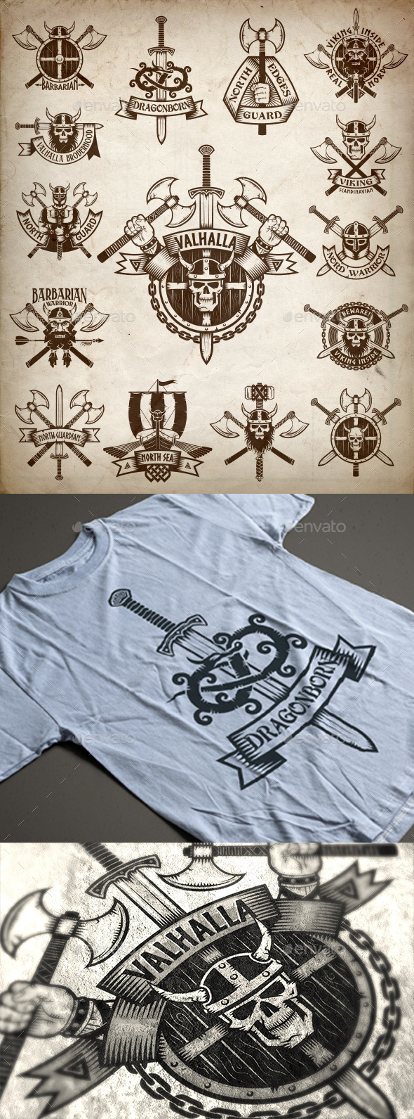 Vikings Logos - Miscellaneous Vectors