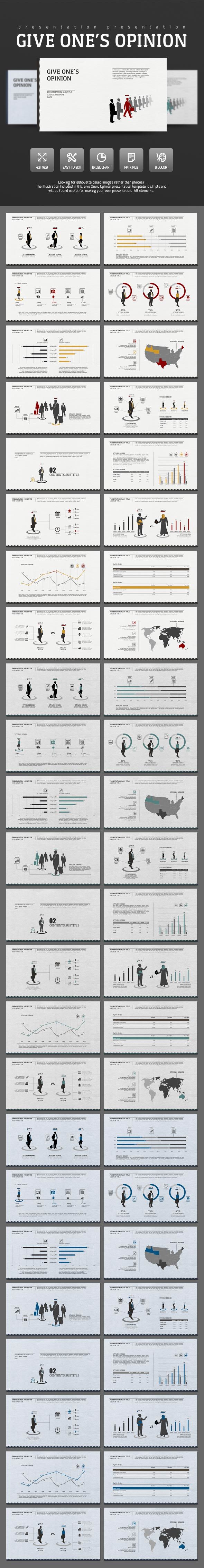 Give Opinion - PowerPoint Templates Presentation Templates