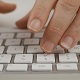 Woman Typing on Computer Keyboard - VideoHive Item for Sale