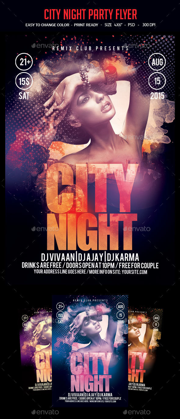 City Night Party Flyer - Clubs & Parties Events