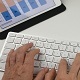 Womans hands Typing on Keyboard in Office - VideoHive Item for Sale