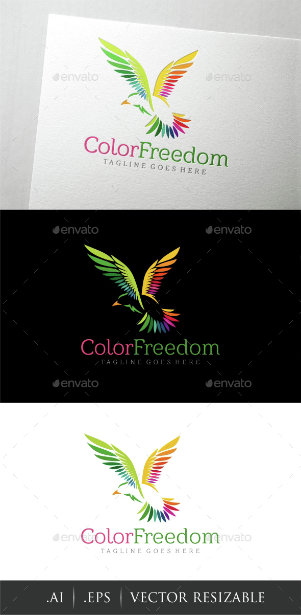 Color Freedom Logo - Animals Logo Templates
