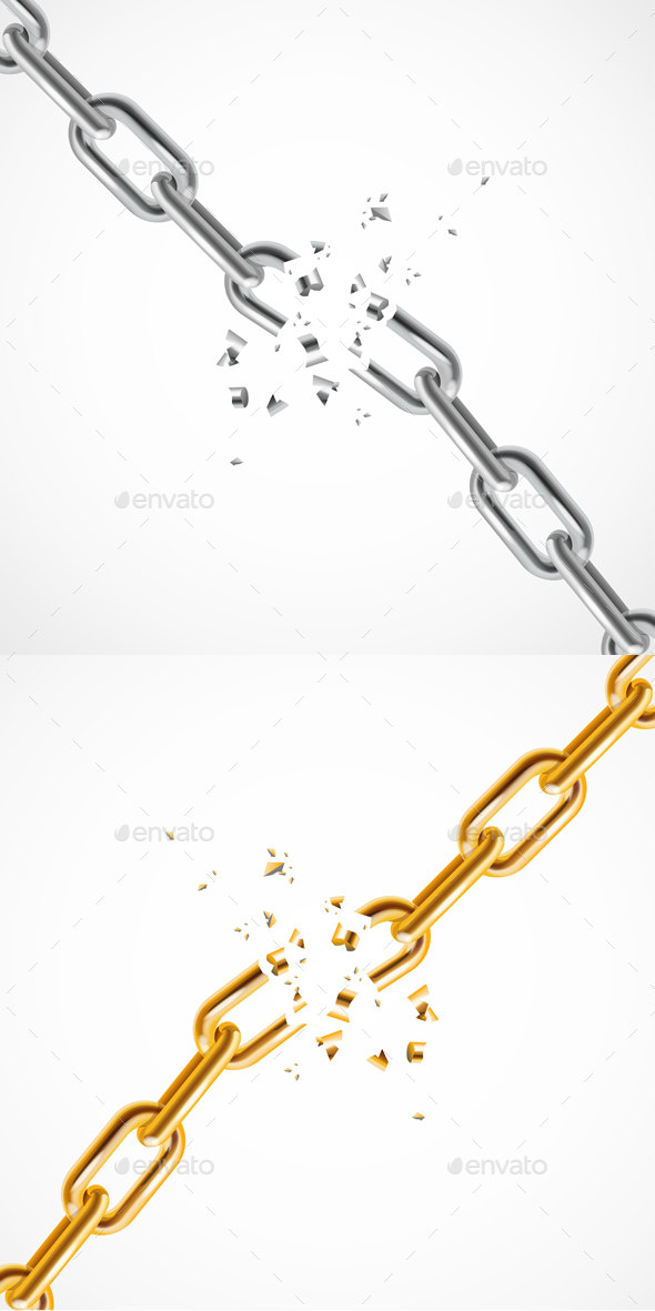 Chain Breaking. Vector - Objects Vectors