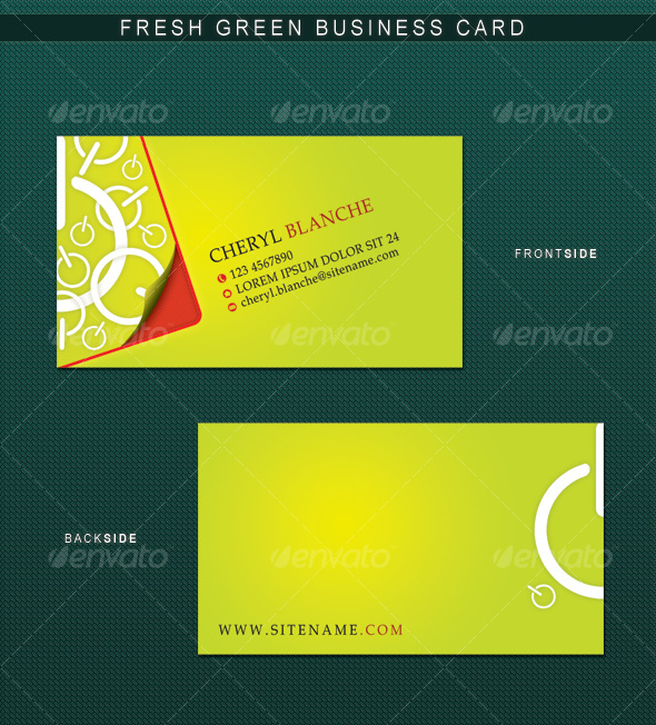 Fresh Green Business Card - Creative Business Cards