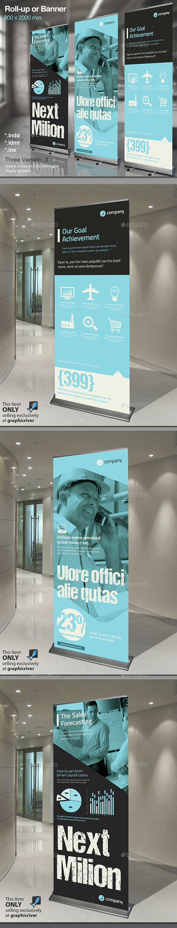 Corporate Roll-up or Banner Vol. 4 - Signage Print Templates