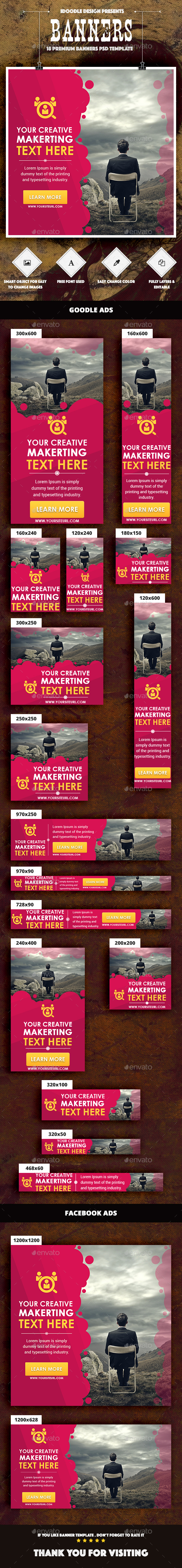 Multipurpose Banners Ads - Banners & Ads Web Elements