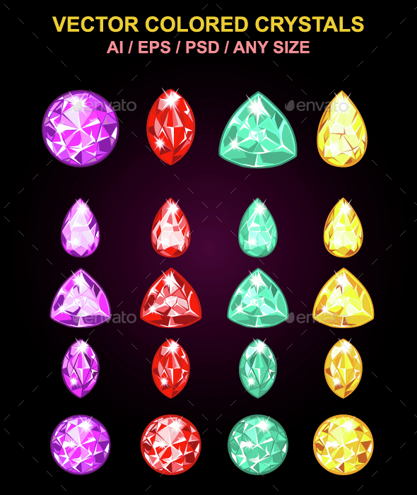 Colored Crystals - Miscellaneous Characters