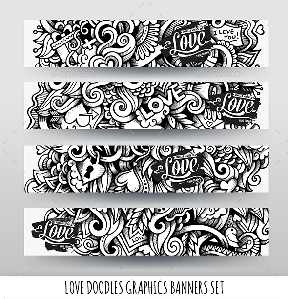 Love Graphics Banners Design - Backgrounds Decorative