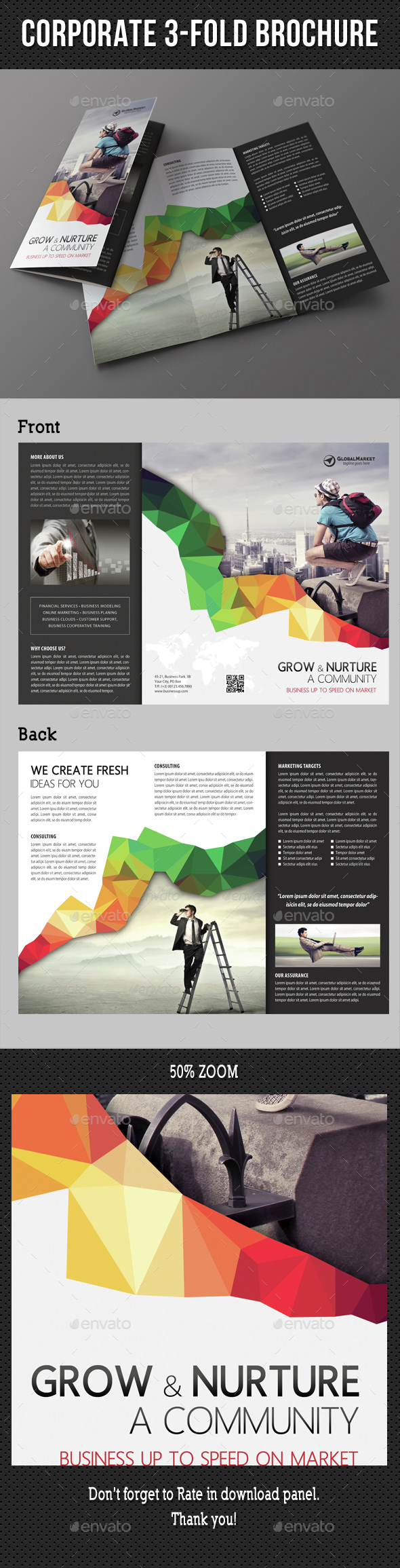 Corporate Business 3-Fold Brochure - Corporate Brochures