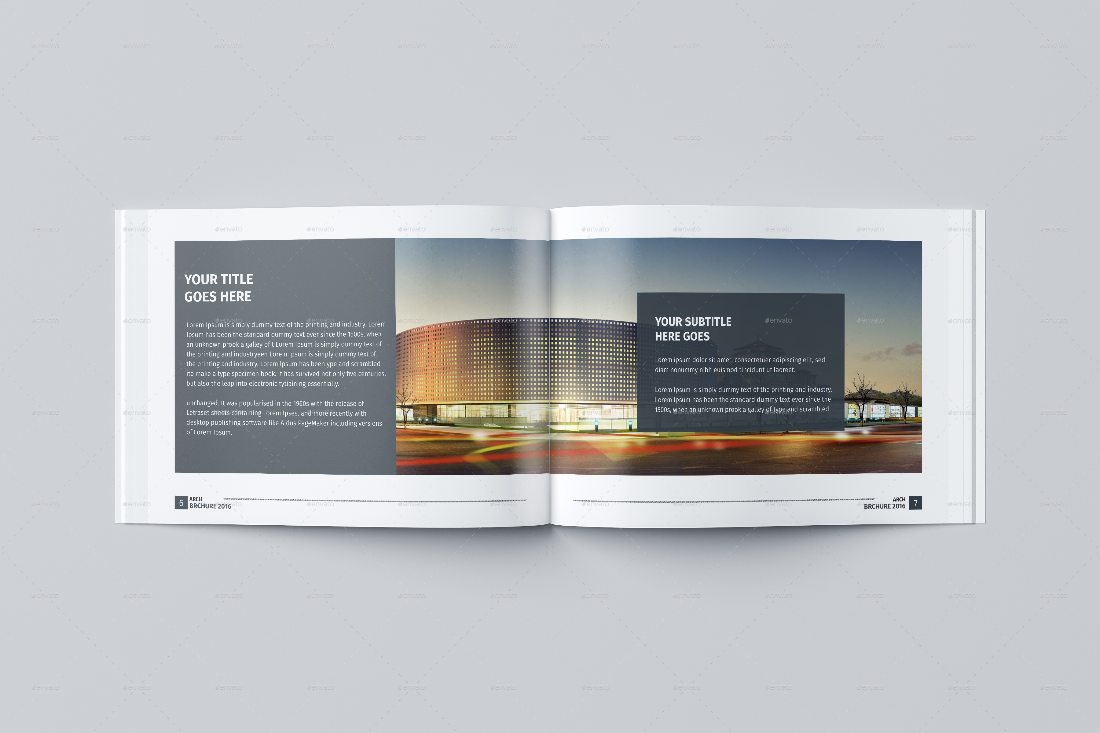 Modern Architecture Brochure 24 Pages A4 & A5, Print Templates ...