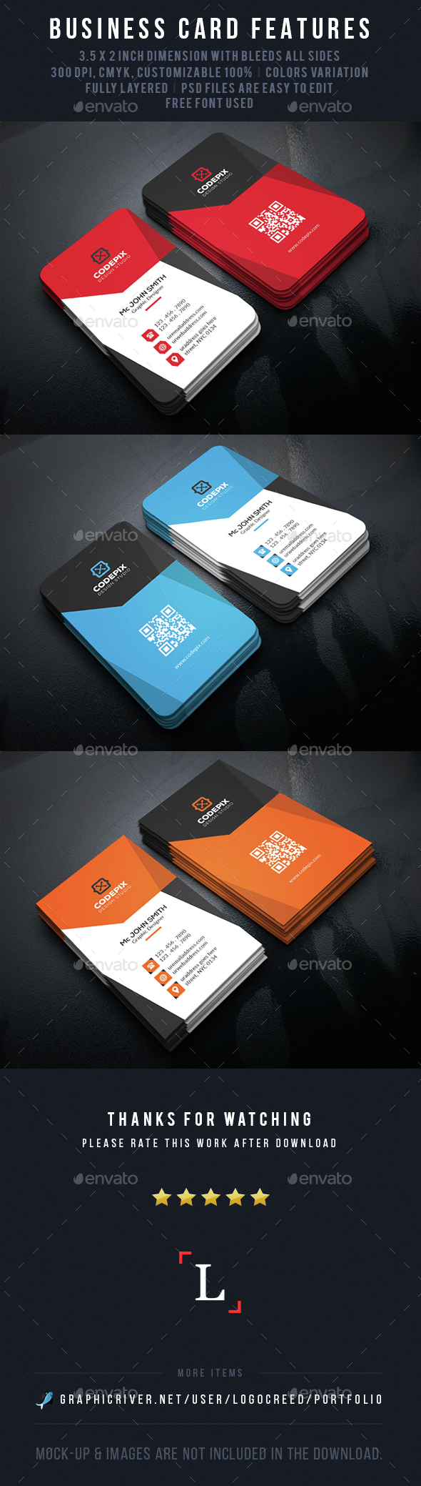 Modern Business Card - Business Cards Print Templates