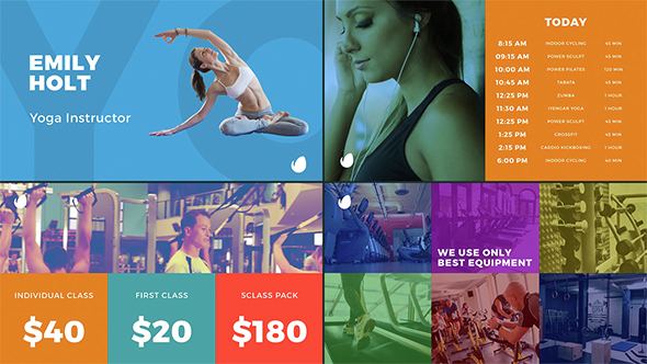 Fitness Display Pack - VideoHive 14634002