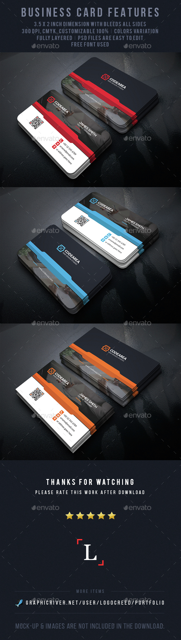 Corporate Business Card - Business Cards Print Templates
