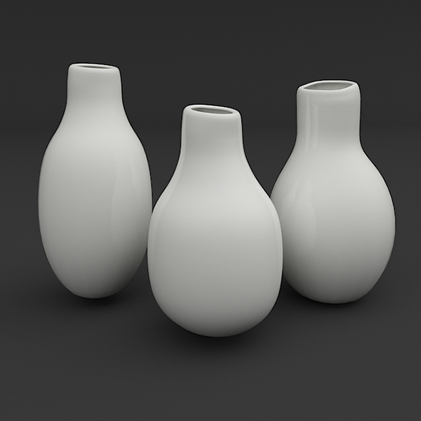 Designer Vase Set - 3Docean 14634609