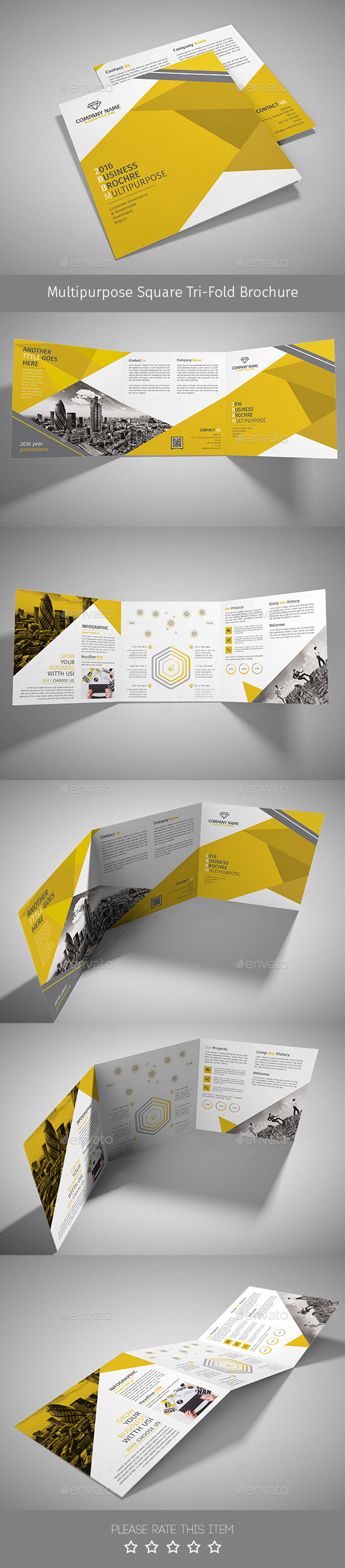 Corporate Tri-fold Square Brochure 04 - Corporate Brochures