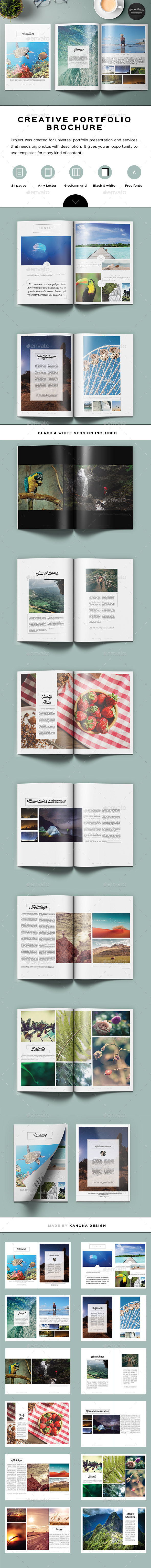 Creative Black &White Brochure - Portfolio Brochures