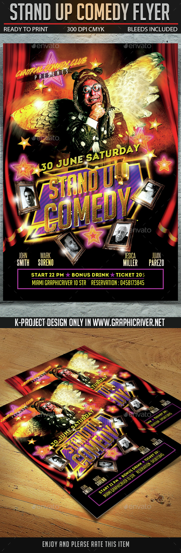 Stand Up Comedy Flyer - Clubs & Parties Events