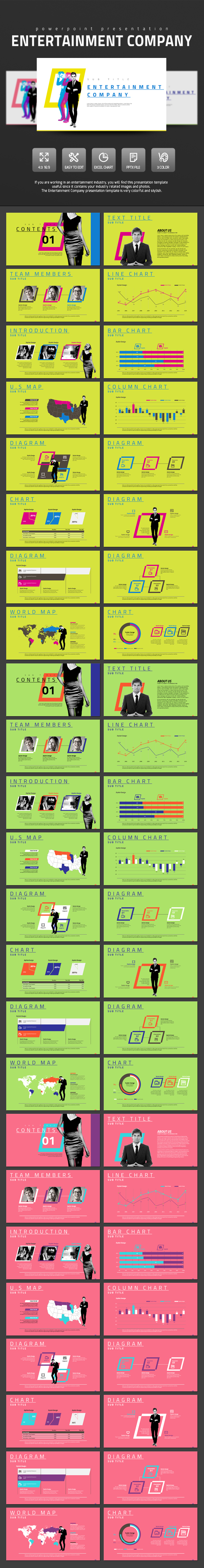 Entertainment Company - PowerPoint Templates Presentation Templates