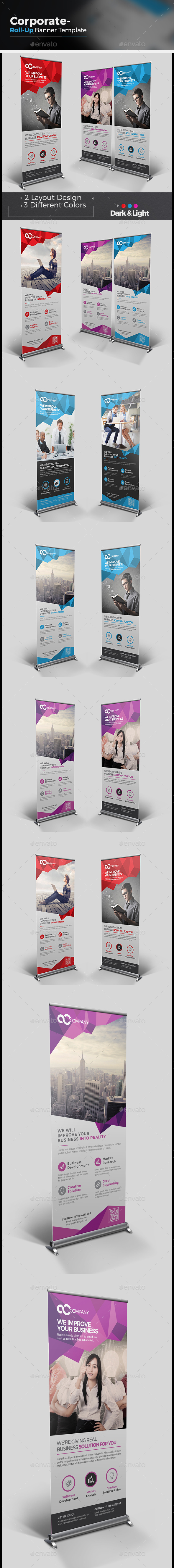 Corporate Roll-up Banner - Signage Print Templates
