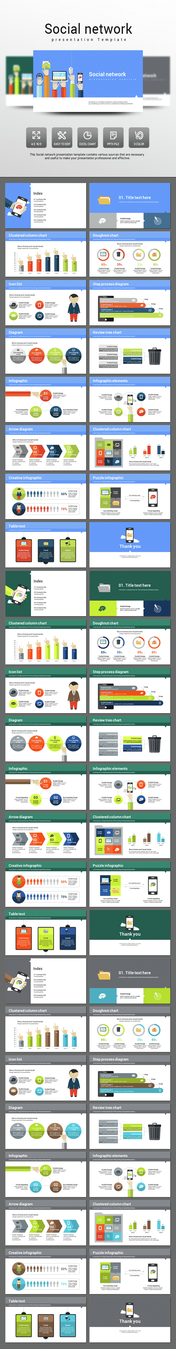 Social network - PowerPoint Templates Presentation Templates