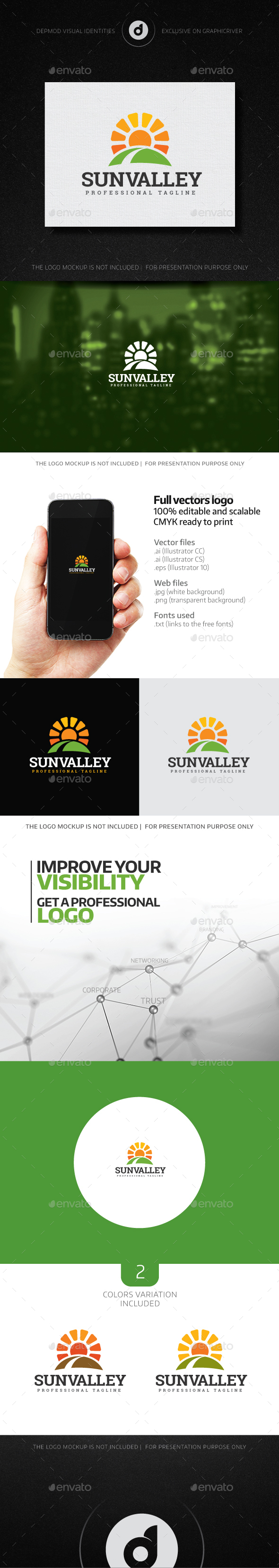 Sun Valley Logo - Nature Logo Templates