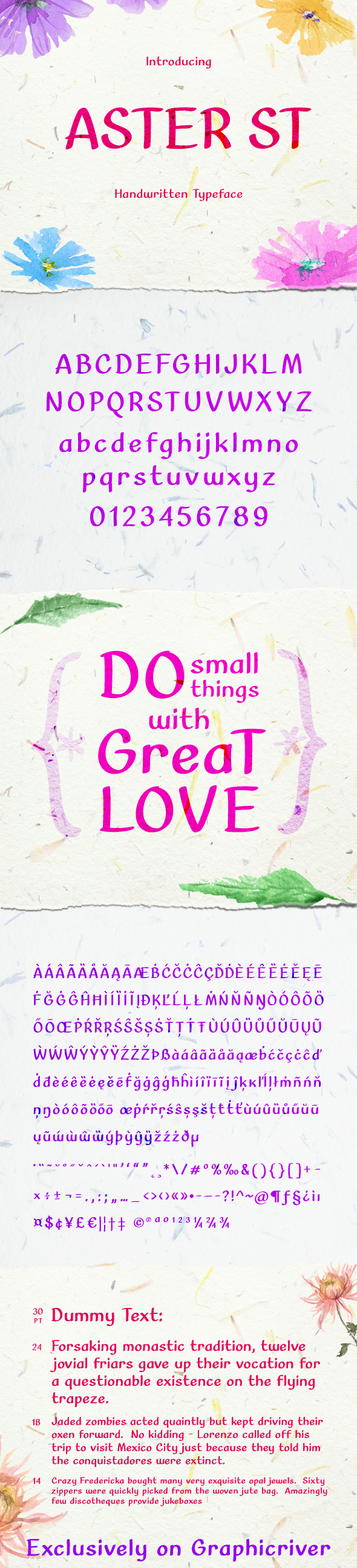 ASTER st handwritten font - Handwriting Fonts