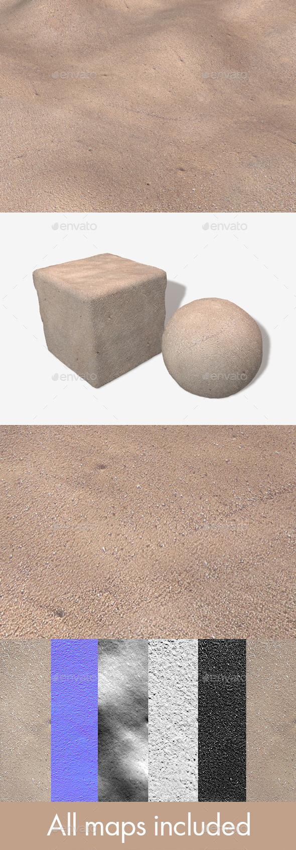 Flat Sand Seamless - 3Docean 14646380