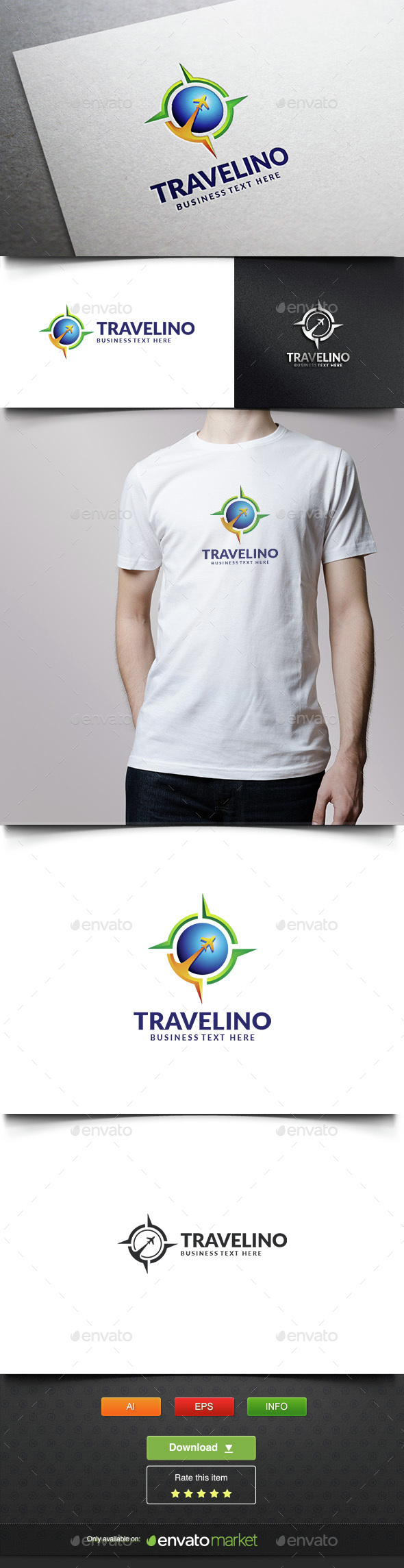 Global Travel - Objects Logo Templates