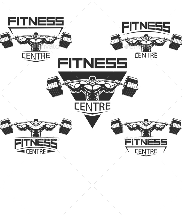 Icons for Bodybuilding and Fitness - Sports/Activity Conceptual