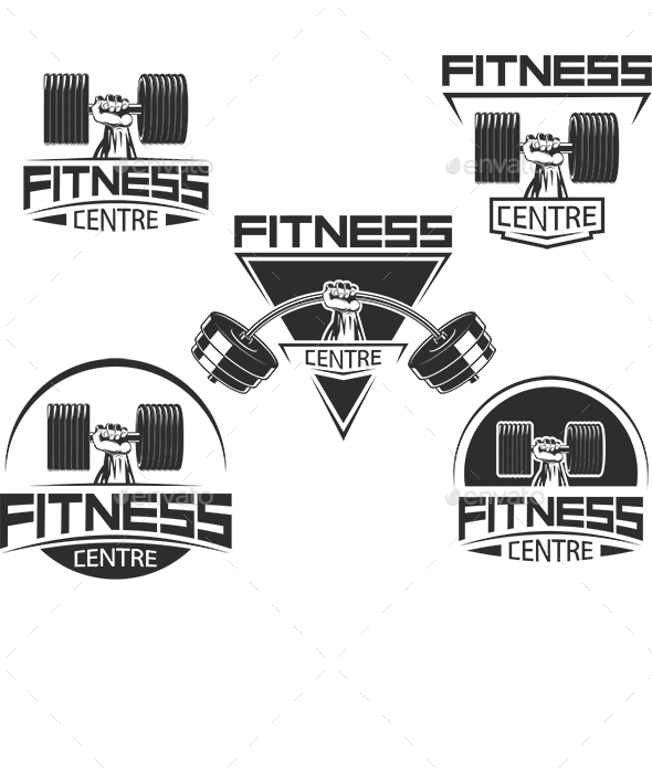 Icons for Bodybuilding and Fitness - Sports/Activity Conceptual