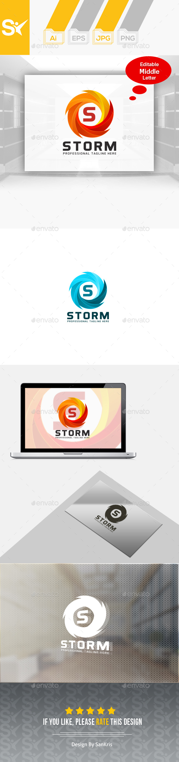 Storm Logo Template - Nature Logo Templates