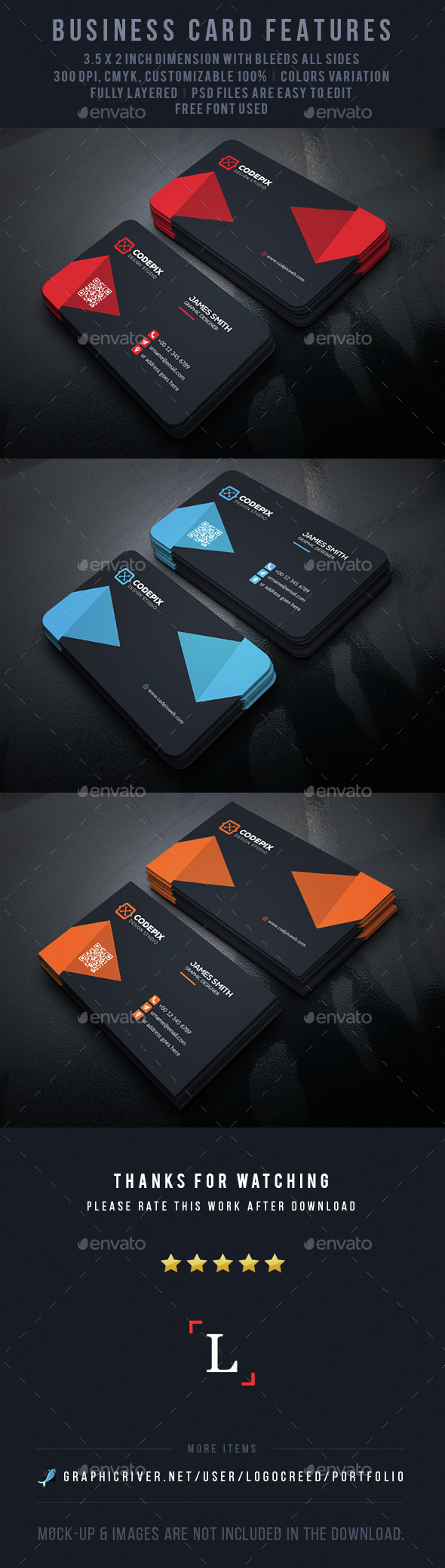 Shape Business Card - Business Cards Print Templates